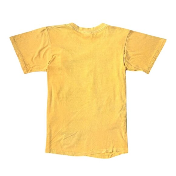 90s vintage Bugle Boy T-shirt Single Stitch Tropical Neon Pattern Sun Faded. - Picture 4 of 7